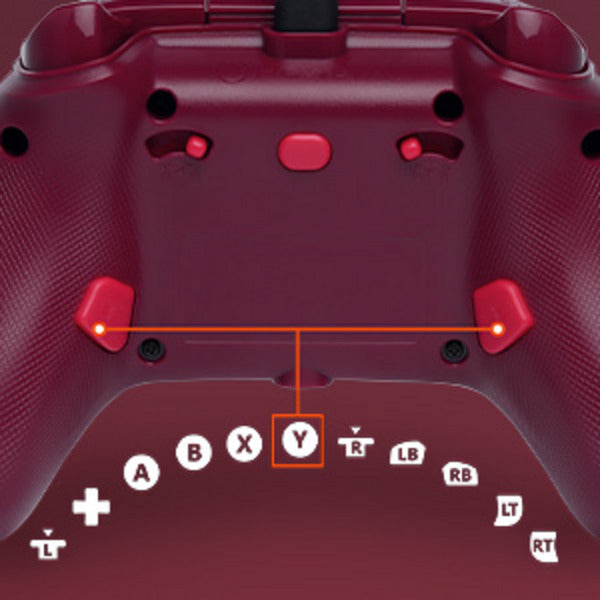 Chargez l'image dans la visionneuse de la galerie, Powera advantage controller met kabel voor de xbox series x|s - rood vuur (rood, xbox series x|s, xbox one, pc)
