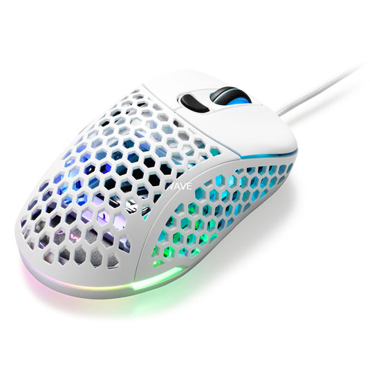 Sharkoon light² 200 gaming muis (wit, 50 - 16,000 dpi, rgb leds)