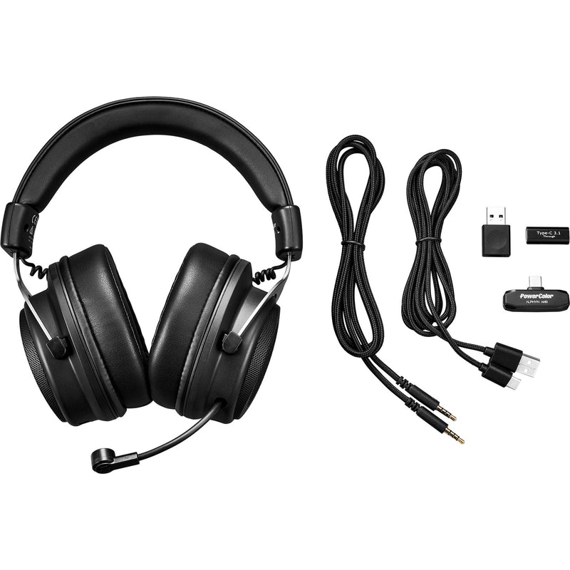 Load image into Gallery viewer, Powercolor alphyn ah10 wireless over-ear gaming headset (zwart, pc, console of mobiel)
