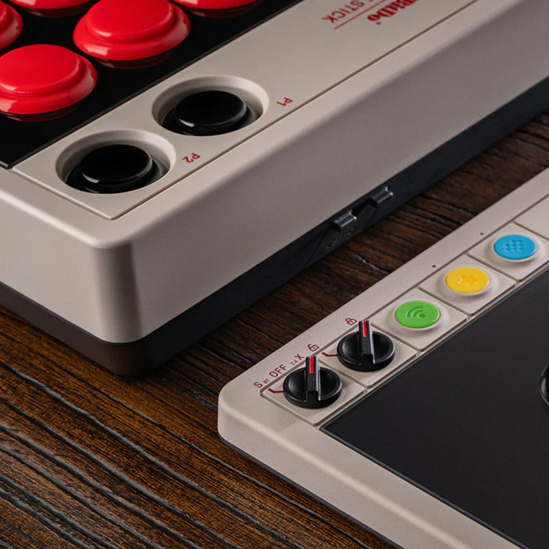 Chargez l'image dans la visionneuse de la galerie, 8bitdo arcade controller (grijs rood, 2.4 ghz bluetooth usb, nintendo switch 1 + 2, pc)

