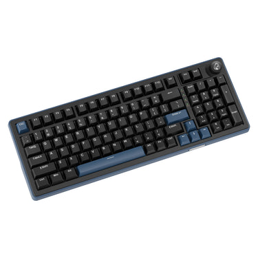 Ducky ok-m-98 rgb mechanisch toetsenbord (zwart, us lay-out (qwerty), ktt linear, 96%, rgb, hot-swap, pbt, 2.4 ghz | bluetooth | usb-c)