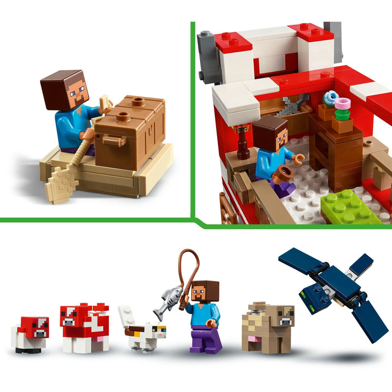 Load image into Gallery viewer, Lego minecraft 21270 het mooshroom huis

