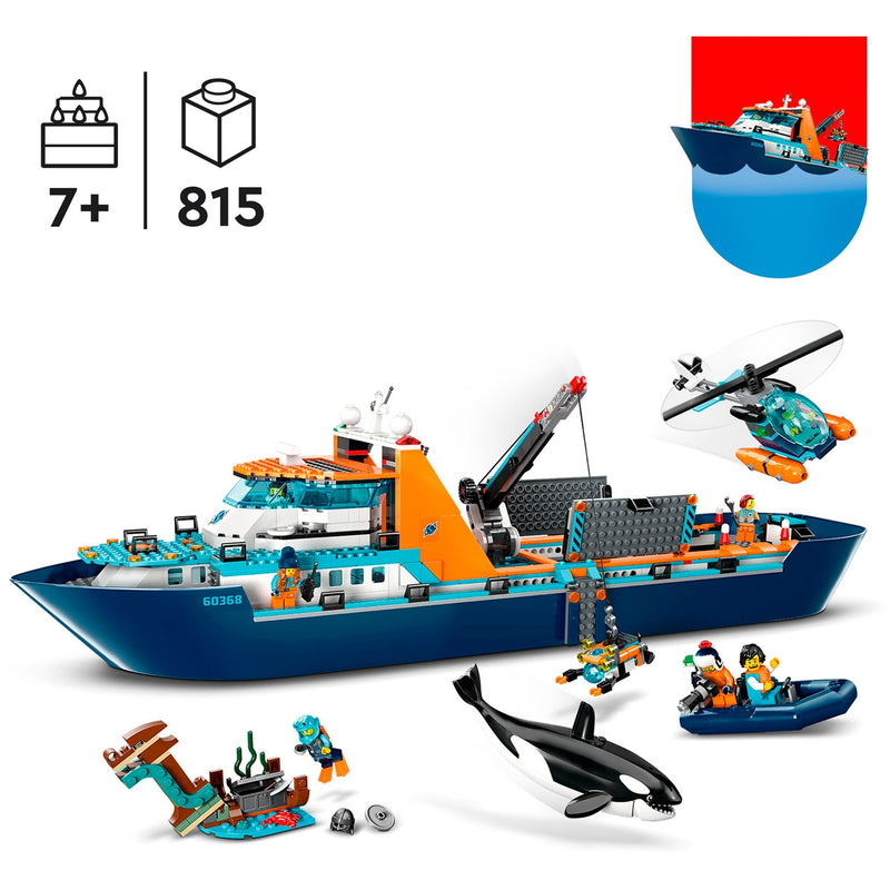 Chargez l'image dans la visionneuse de la galerie, Lego city - poolonderzoeksschip constructiespeelgoed (60368)
