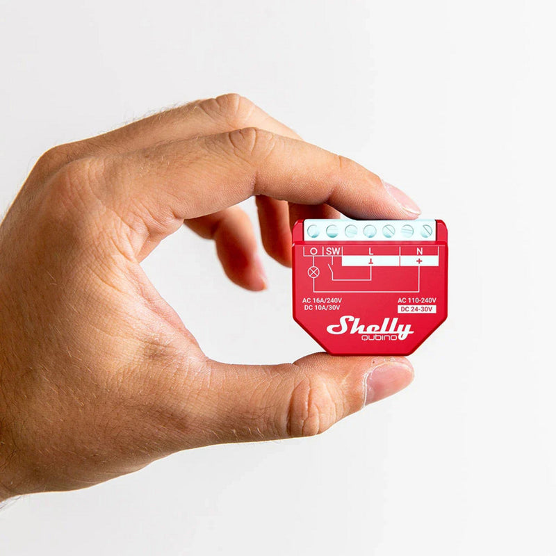 Afbeelding laden in galerijviewer, Shelly wave 1pm eu lr schakelaar (rood, z-wave, z-wave+)
