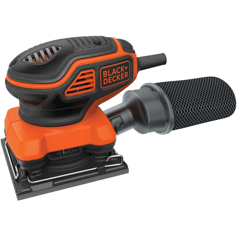 Load image into Gallery viewer, Black+decker 220w 1 4 vel schuurmachine met handpalmschakelaar ka450-qs vlakschuurmachine (oranje zwart)
