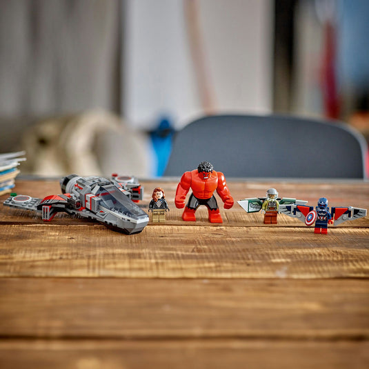 Lego marvel - captain america vs. rode hulk duel constructiespeelgoed (76292)