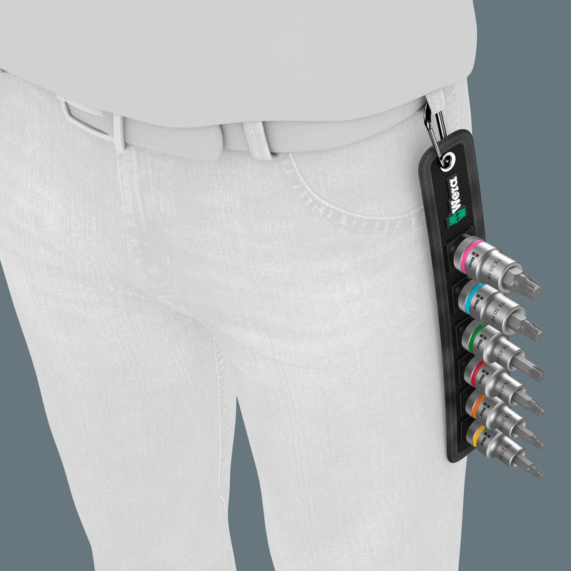 Load image into Gallery viewer, Wera belt c 3 zyklop doppenset, 1 2 dopsleutel (zwart, 6-delig, met vasthoudfunctie)
