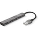 Trust halyx aluminium 4-port mini usb hub usb-hub (aluminium)