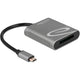 Delock usb-c card reader voor xqd 2.0 kaartlezer (grijs)