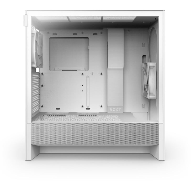 Load image into Gallery viewer, Nzxt h5 flow v2 midi tower behuizing (wit | 1x usb-a | 1x usb-c | tempered glass)
