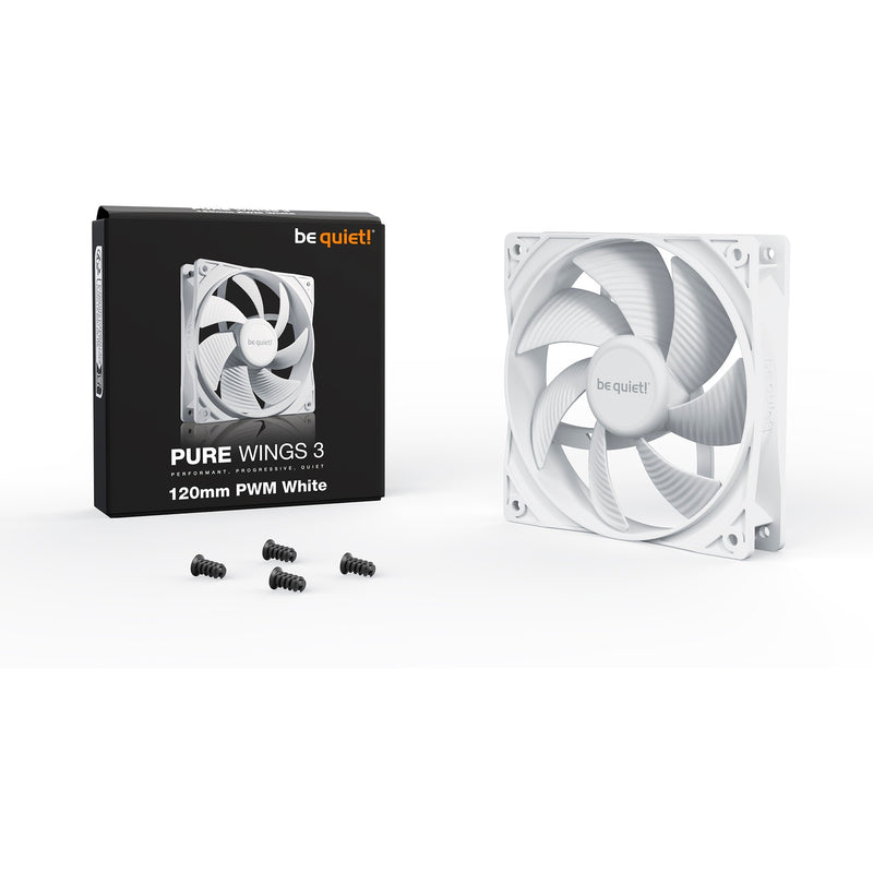 Load image into Gallery viewer, Be quiet! pure wings 3 pwm case fan (wit, 120 x 120 x 25 mm)
