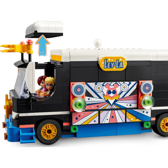 Lego friends - toerbus van popster constructiespeelgoed (42619)