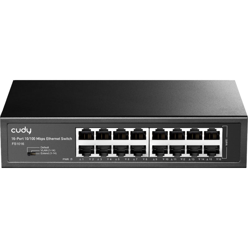 Laden Sie das Bild in Galerie -Viewer, Cudy 16-port 10 100 mbps ethernet switch (zwart)
