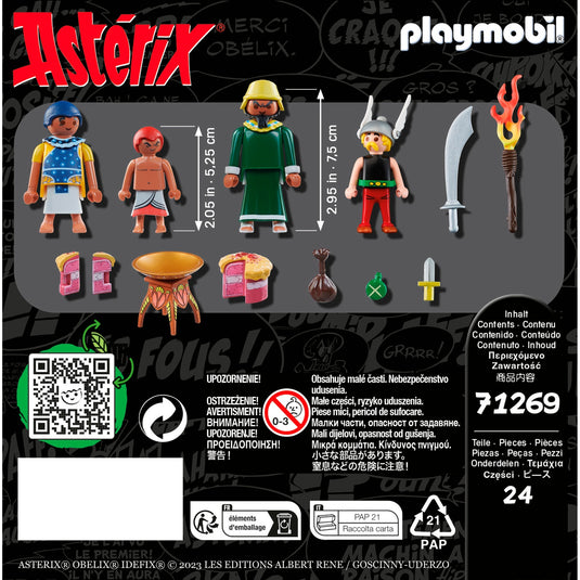 Playmobil asterix - de vergiftigde taart van plurkis constructiespeelgoed (71269)