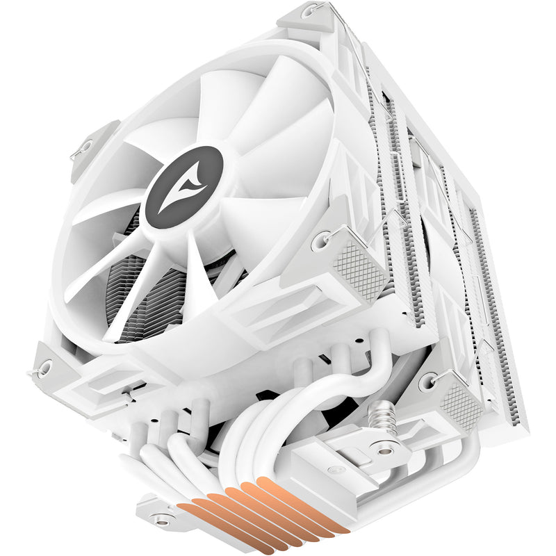 Load image into Gallery viewer, Sharkoon a60 rgb cpu-koeler (wit, 4-pins pwm fan-connector)
