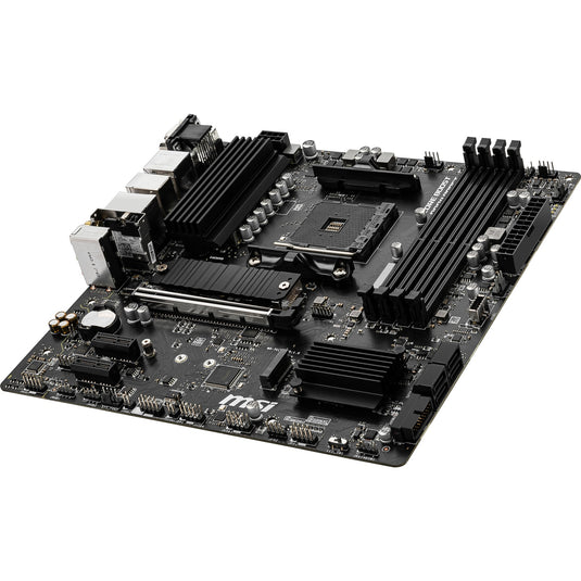 Msi b550m pro-vdh wifi socket am4 moederbord (zwart, raid, gb-lan, wi-fi 5, bt, sound, µatx)