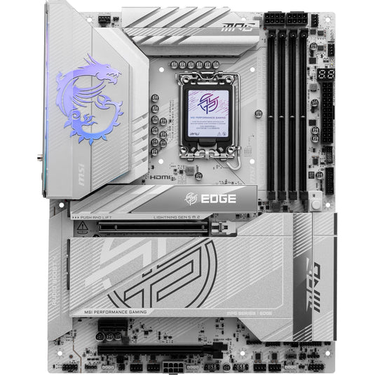 Msi mpg z890 edge ti wifi socket 1851 moederbord (raid, 5gb-lan, wlan, bt, sound, atx)