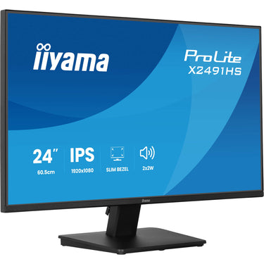 Iiyama prolite x2491hs-b1 23.8 monitor (zwart, 120 hz, hdmi, displayport, audio)