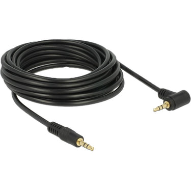 Delock 3,5 mm male > 3.5 mm male kabel (zwart, 5 meter)