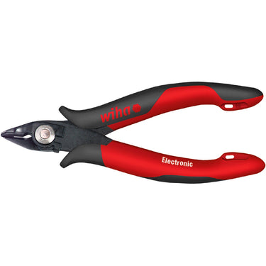 Wiha zijkniptang electronic (rood zwart)