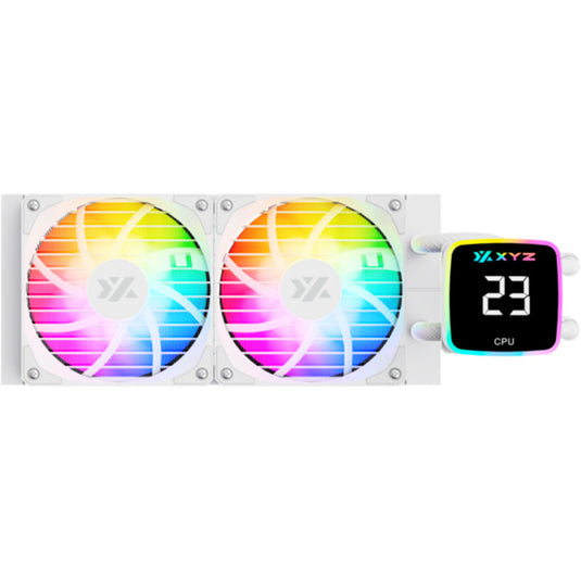Xyz pc gear aquapulse aio 240 waterkoeling (wit, argb, pwm)