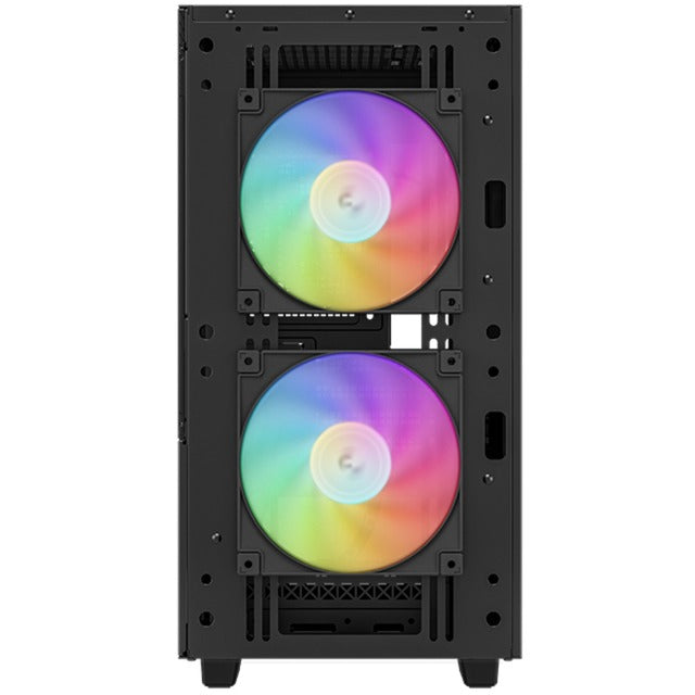 Load image into Gallery viewer, Deepcool ch360 mini tower behuizing (zwart | 1x usb-a | 1x usb-c | rgb | tempered glass)
