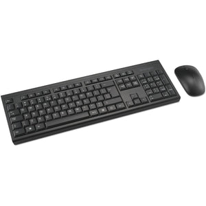 Kensington km150 eq wireless desktop set desktopset (zwart, us lay-out (qwerty), membraan, 100%, 1200 dpi)