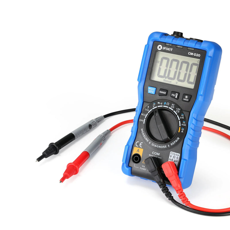 Load image into Gallery viewer, Ifixit digital multimeter meetapparaat (blauw)
