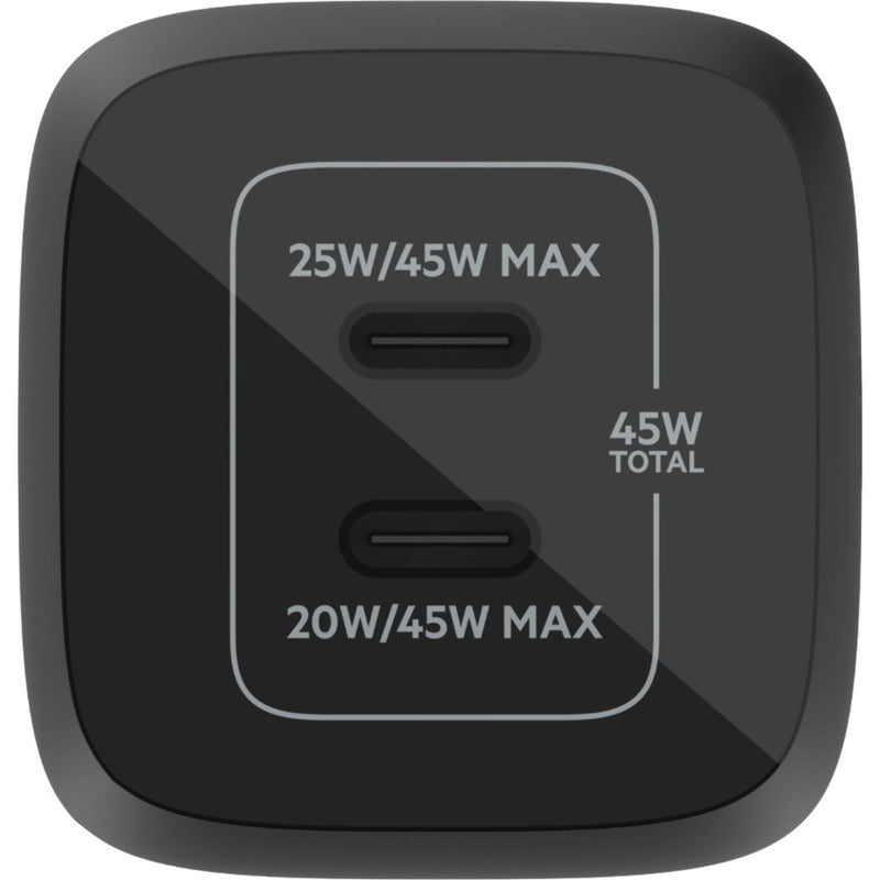 Load image into Gallery viewer, Belkin boostcharge pro 2-poorts usb-c gan-wandlader met pps (45 w) (zwart)
