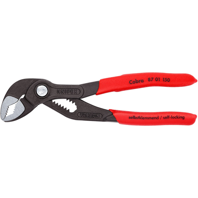 Load image into Gallery viewer, Knipex cobra waterpomptang 8701150 zweedse- waterpomp-tang (zwart rood, 150 mm)
