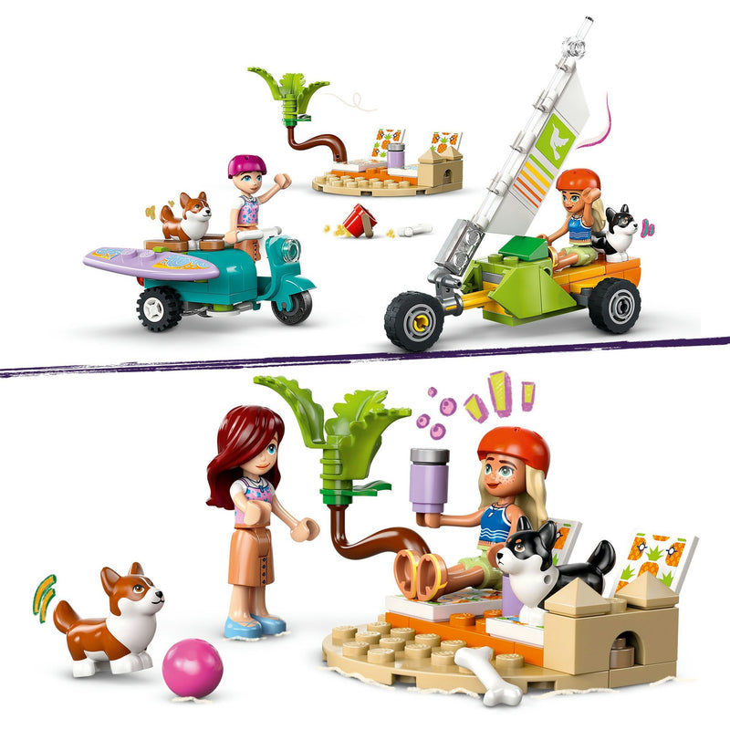 Load image into Gallery viewer, Lego friends - surf- en scooterplezier met de honden constructiespeelgoed (42641)
