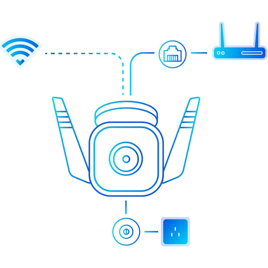 Tp-link tapo c310 outdoor wi-fi beveiligingscamera (wit, lan, wlan)