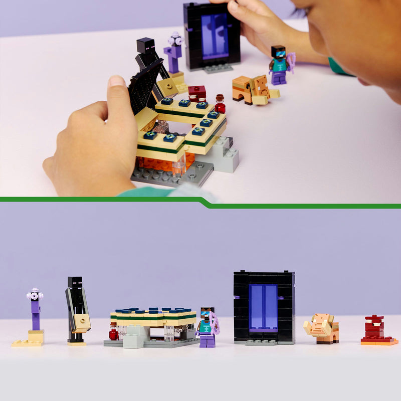 Load image into Gallery viewer, Lego minecraft - reis naar de nether en het end-portaal constructiespeelgoed (21584)
