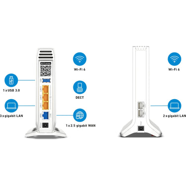Fritz! mesh set 4060 + 3000 ax edition international mesh router (wit)