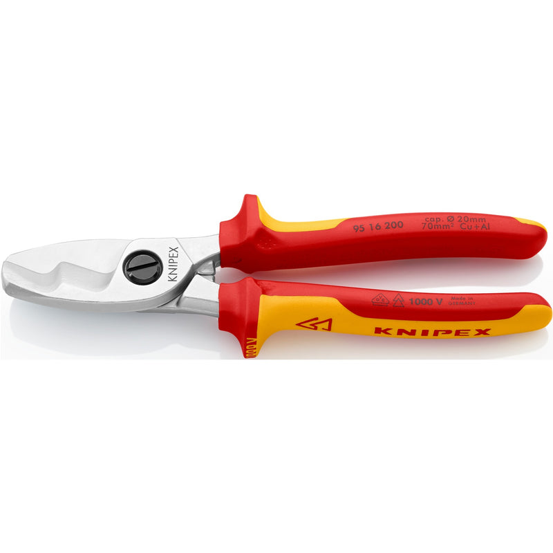 Load image into Gallery viewer, Knipex kabelschaar vde met dubbele snijkanten 9516200 kniptang
