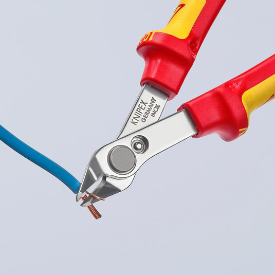 Knipex electronic super knips® vde 78 06 125 elektronica-tang (rood geel)