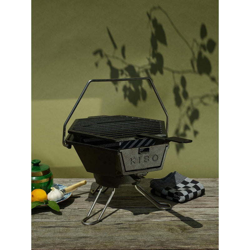 Cargue la imagen en el visor de la galería, The windmill kibo grill model 3.0 houtskoolbarbecue (zwart)
