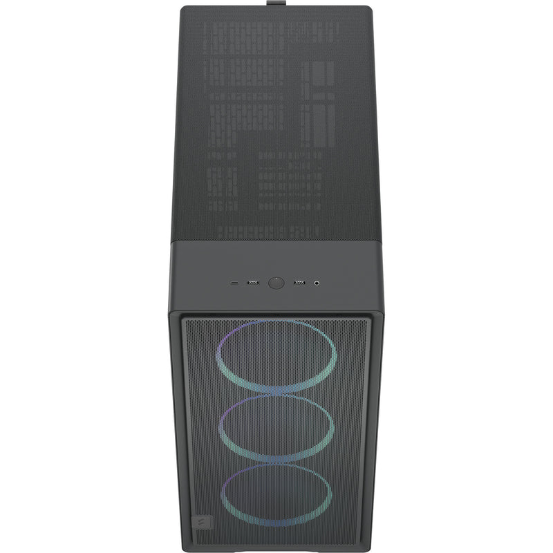Cargue la imagen en el visor de la galería, Fractal design epoch xl tg rgb midi tower behuizing (zwart | 2x usb-a | 1x usb-c | rgb | tempered glass)
