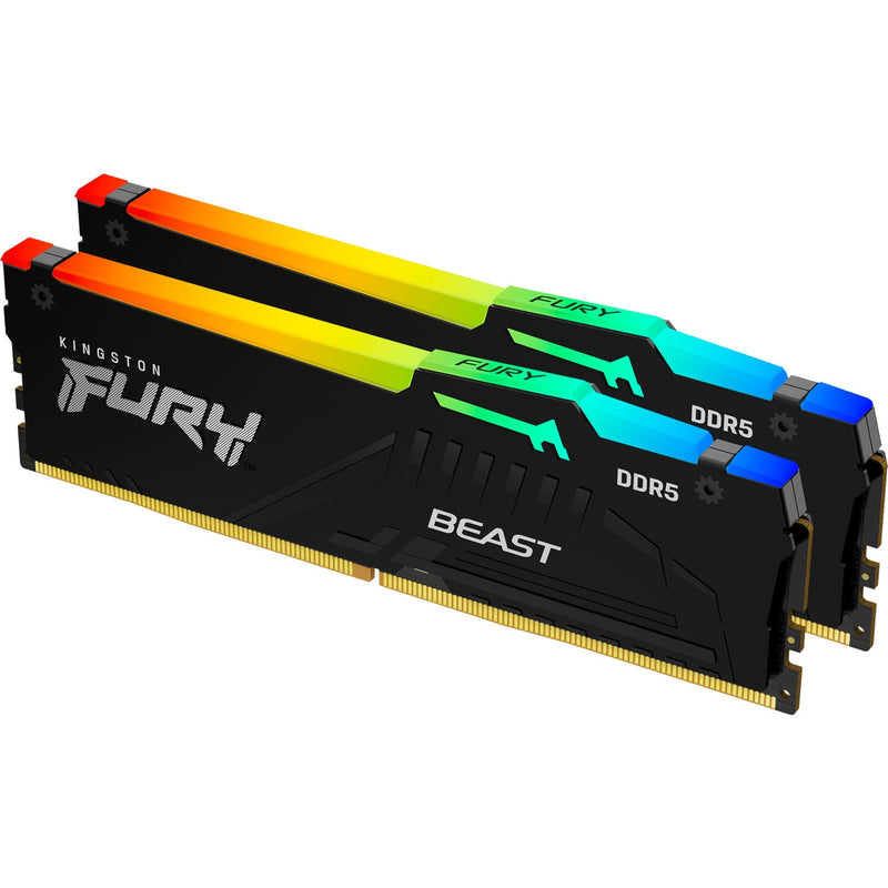 Afbeelding laden in galerijviewer, Kingston fury beast rgb 32 gb ddr5-5600 (2x 16 gb) werkgeheugen (zwart, kf556c36bbeak2-32, xmp 3.0, expo)
