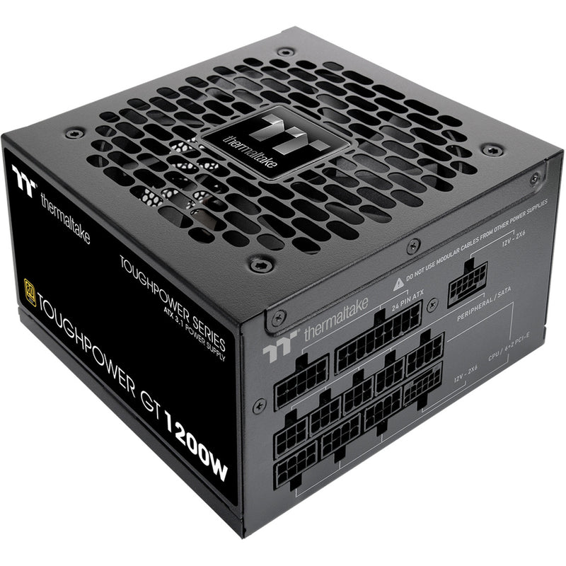 Load image into Gallery viewer, Thermaltake toughpower gt modulaire 1200 watt voeding (zwart, 5x pcie)
