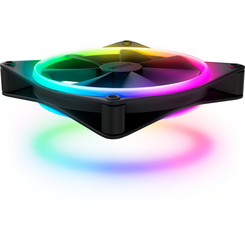 Load image into Gallery viewer, Nzxt f140 rgb duo case fan (zwart, 140 x 140 x 25 mm, pwm, zonder controller)
