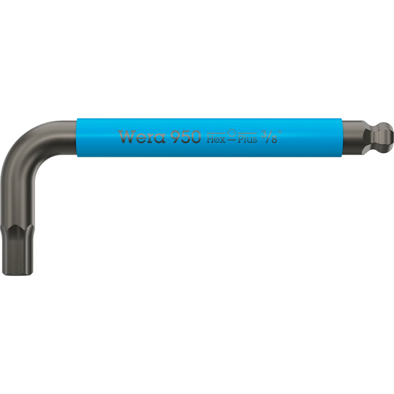 Load image into Gallery viewer, Wera 950 9 hex-plus multicolour imperial 3 stiftsleutelset, blacklaser (zwart, 9‑delig)
