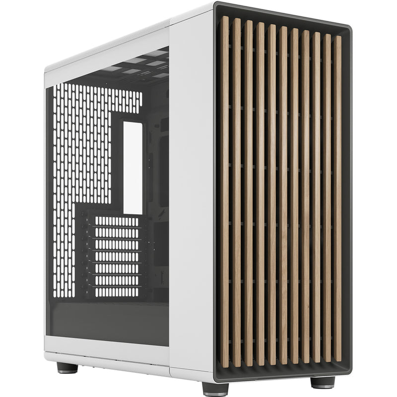 Cargue la imagen en el visor de la galería, Fractal design north xl rc chalk white tg clear midi tower behuizing (wit houtkleur | 2x usb-a | 1x usb-c | tempered glass)
