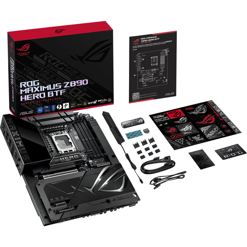 Load image into Gallery viewer, Asus rog maximus z890 hero btf socket 1851 moederbord (zwart, raid, 5 gb-lan, wi-fi 7, bt, sound, atx)
