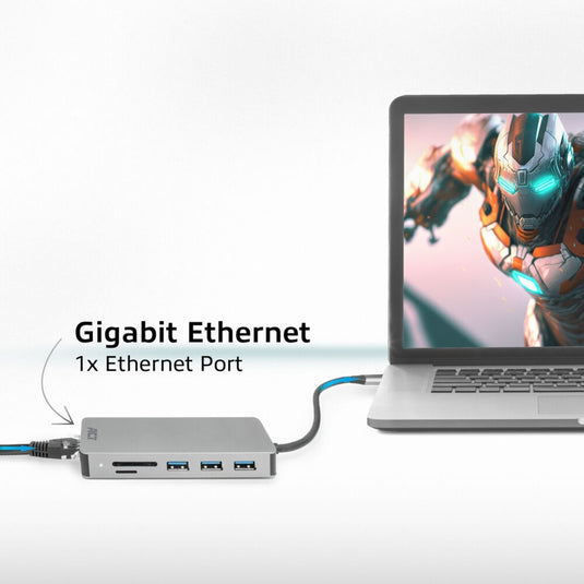 Act connectivity usb-c 4k docking station voor 1 hdmi monitor, ethe