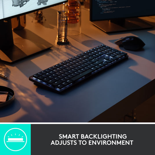 Logitech mx mechanical, toetsenbord (zwart grijs, us-international, bluetooth low energy)