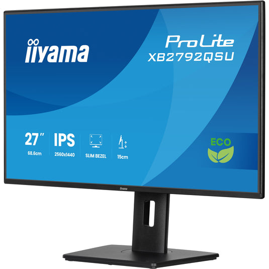 Iiyama prolite xb2792qsu-b1 27 monitor (zwart, hdmi, displayport, 2x usb-a, usb-b, 120 hz)