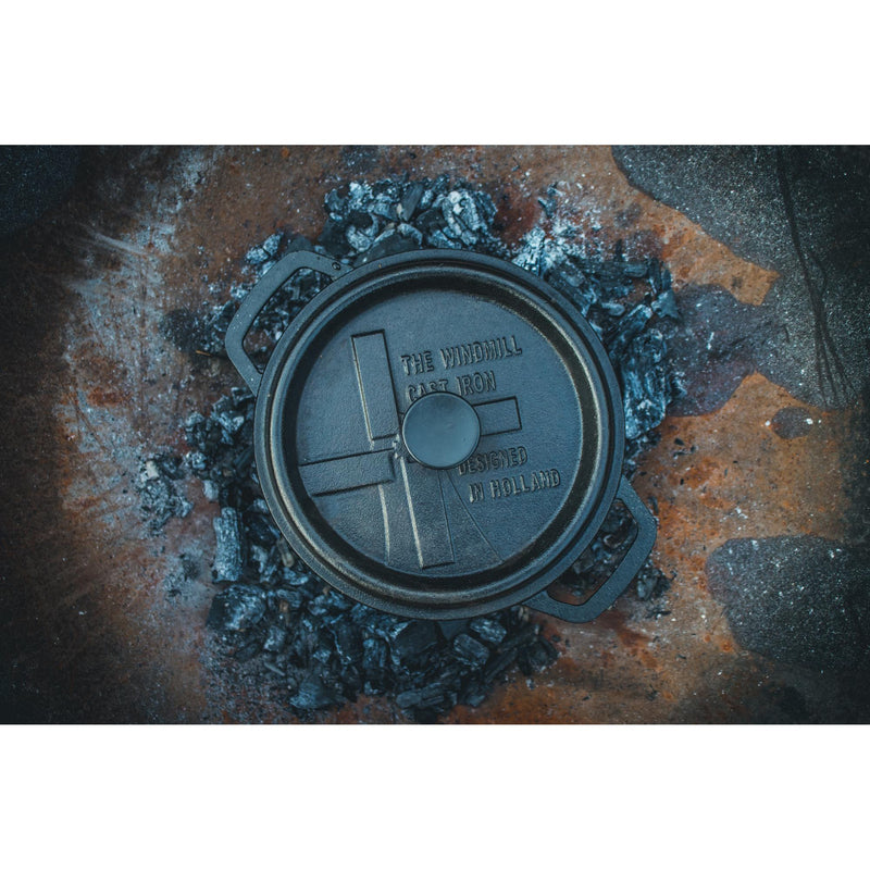 Chargez l'image dans la visionneuse de la galerie, The windmill bbq pan s bak- braadpan (zwart, ø 20 cm | 2.1 liter)
