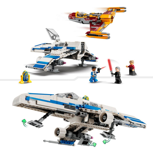 Lego star wars - new republic e-wing vs. shin hati's starfighter constructiespeelgoed (75364)