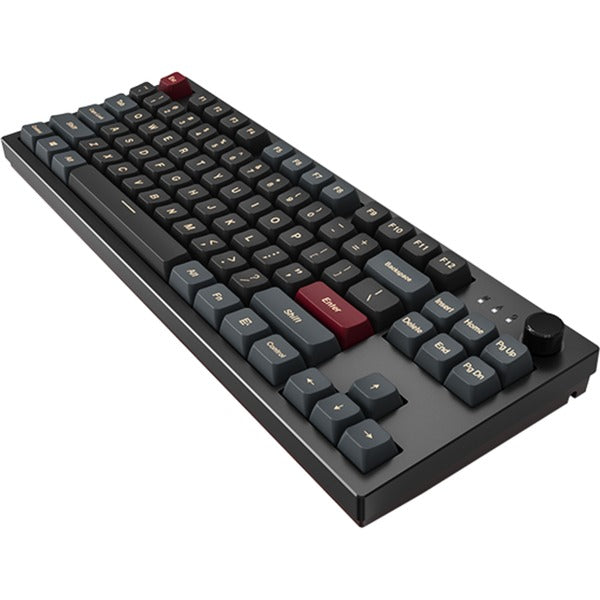 Load image into Gallery viewer, Montech mkey darkness tkl rgb mechanisch toetsenbord (zwart, us lay-out (qwerty), gateron g pro yellow, 80% (tkl), hot-swappable, rgb, pbt)
